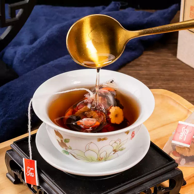 Black and red goji berry, mulberry tea, goji berry and red date, mulberry health tea combination fruit and flower tea